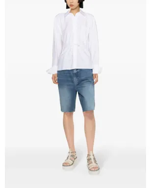 Viktor & Rolf Volant open back tied shirt - White - サムネイル3