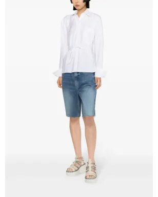 Viktor & Rolf Volant open back tied shirt - White - サムネイル4