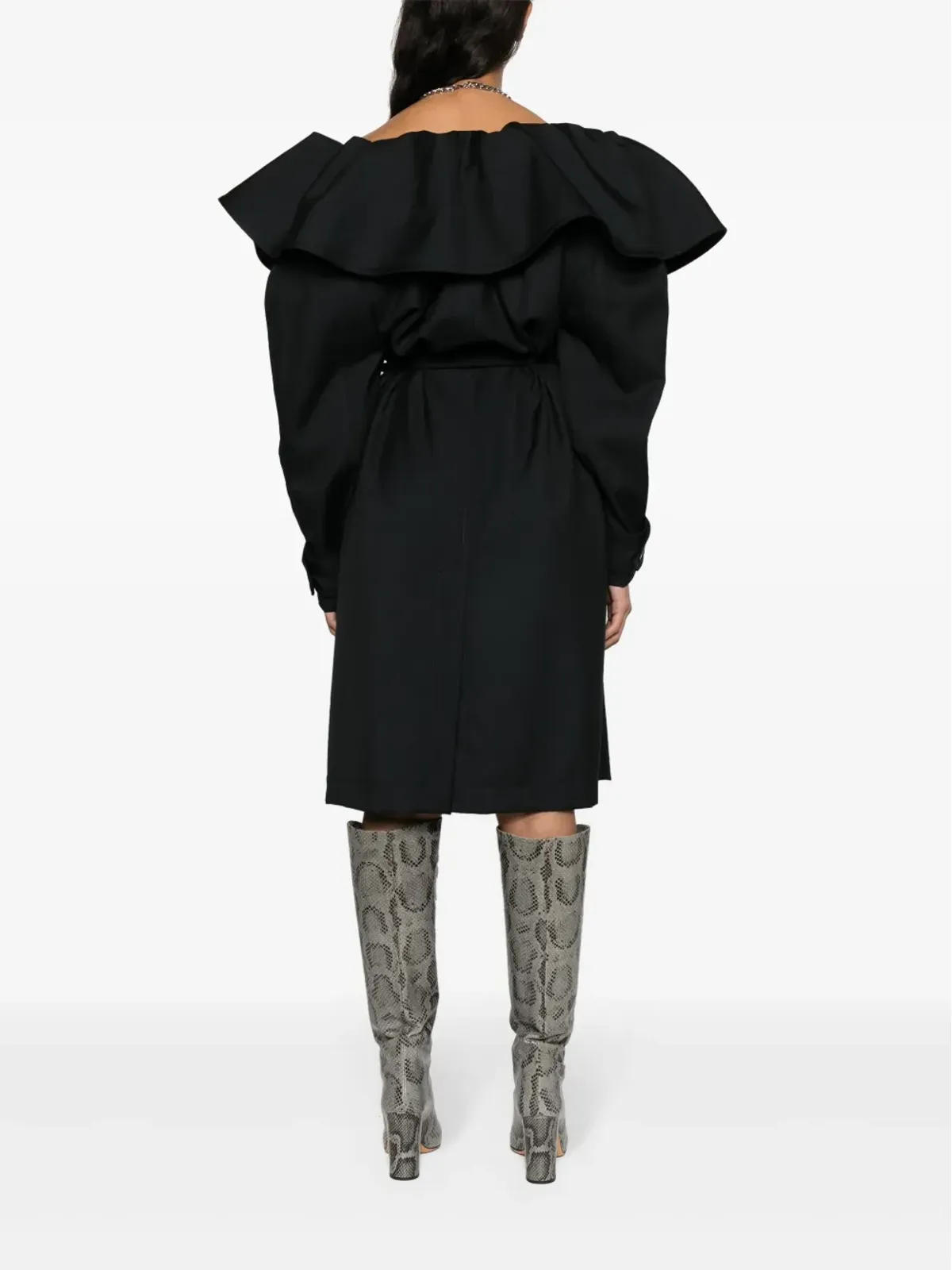 Viktor & Rolf ベルト付きギャバジン トレンチコート - 画像4