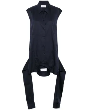Viktor & Rolf アップサイドダウン ポプリン シャツドレス ブルー - サムネイル1