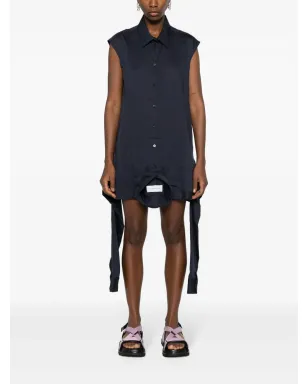 Viktor & Rolf アップサイドダウン ポプリン シャツドレス ブルー - サムネイル2