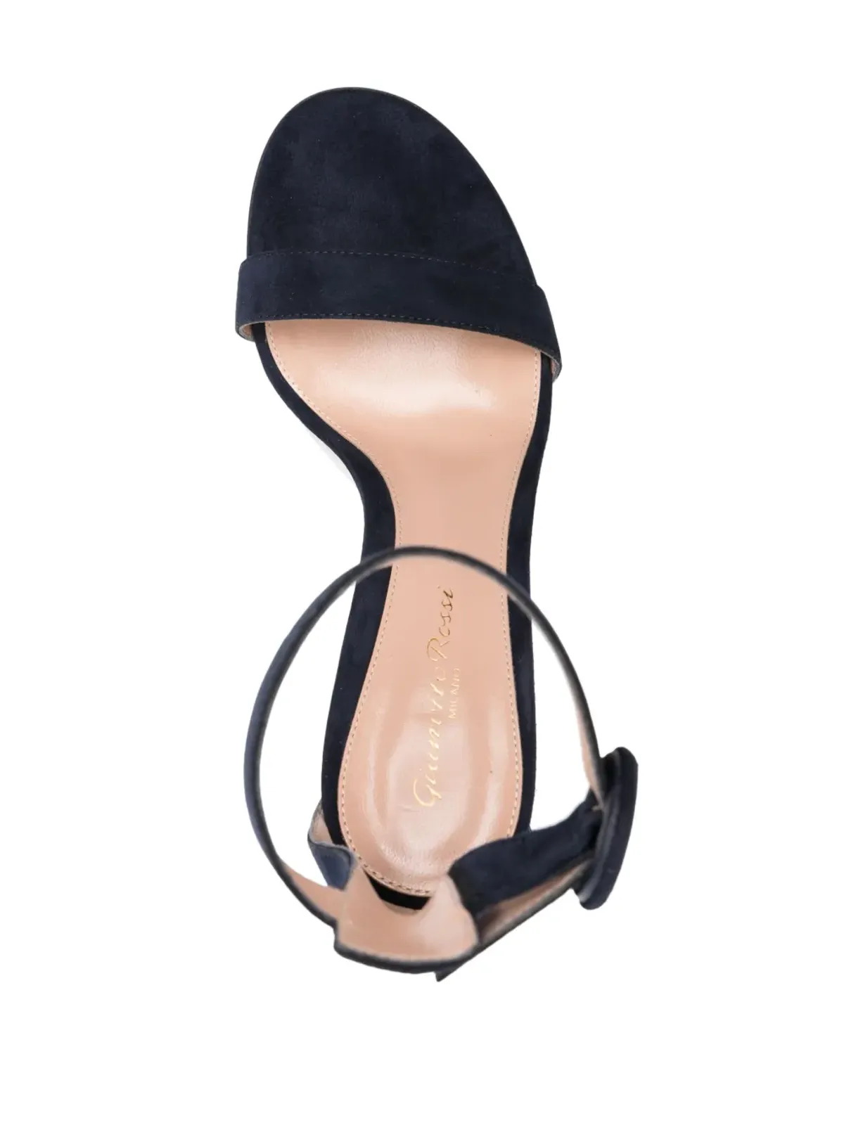 Gianvito Rossi リッカ 95mm スエードサンダル - ブルー - 画像4