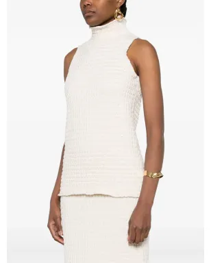 Jil Sander ハイネックニットトップ - ネチュラルカラー - サムネイル3