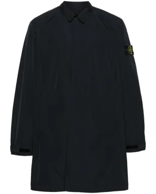 Stone Island コンパスバッジ付きシングルブレストコート - ブルー - サムネイル1