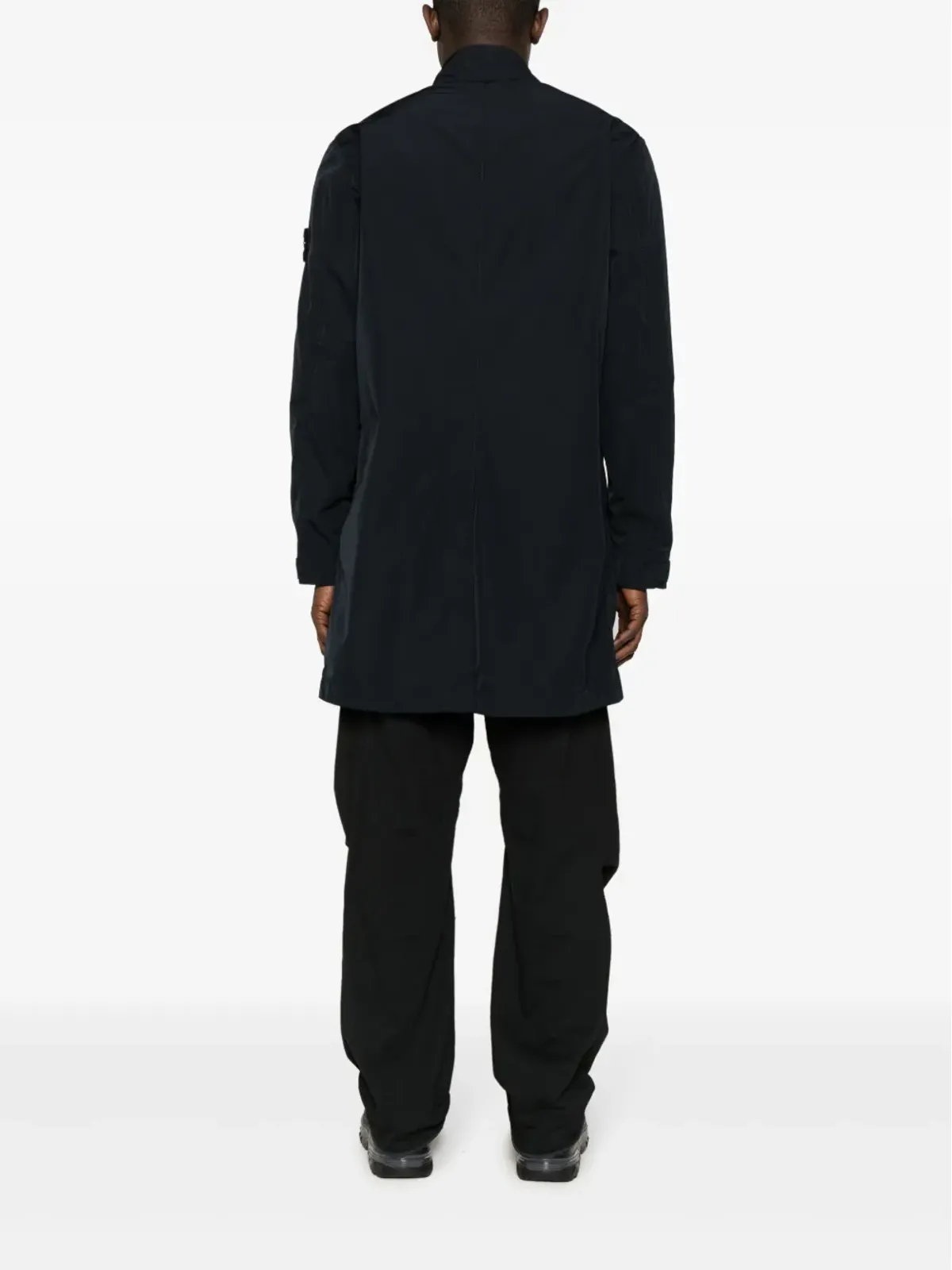 Stone Island コンパスバッジ付きシングルブレストコート - ブルー - 画像4