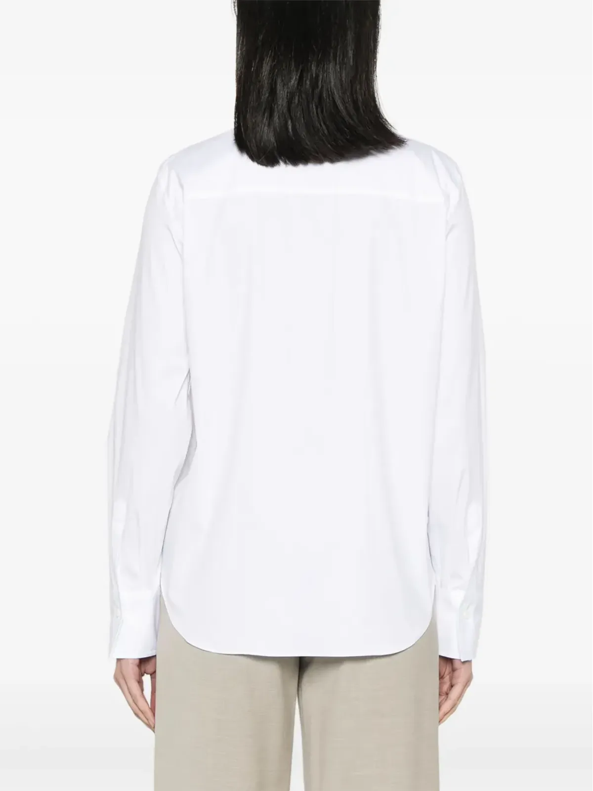 Brunello Cucinelli ビーズトリム ポプリン シャツ - ホワイト - 画像4