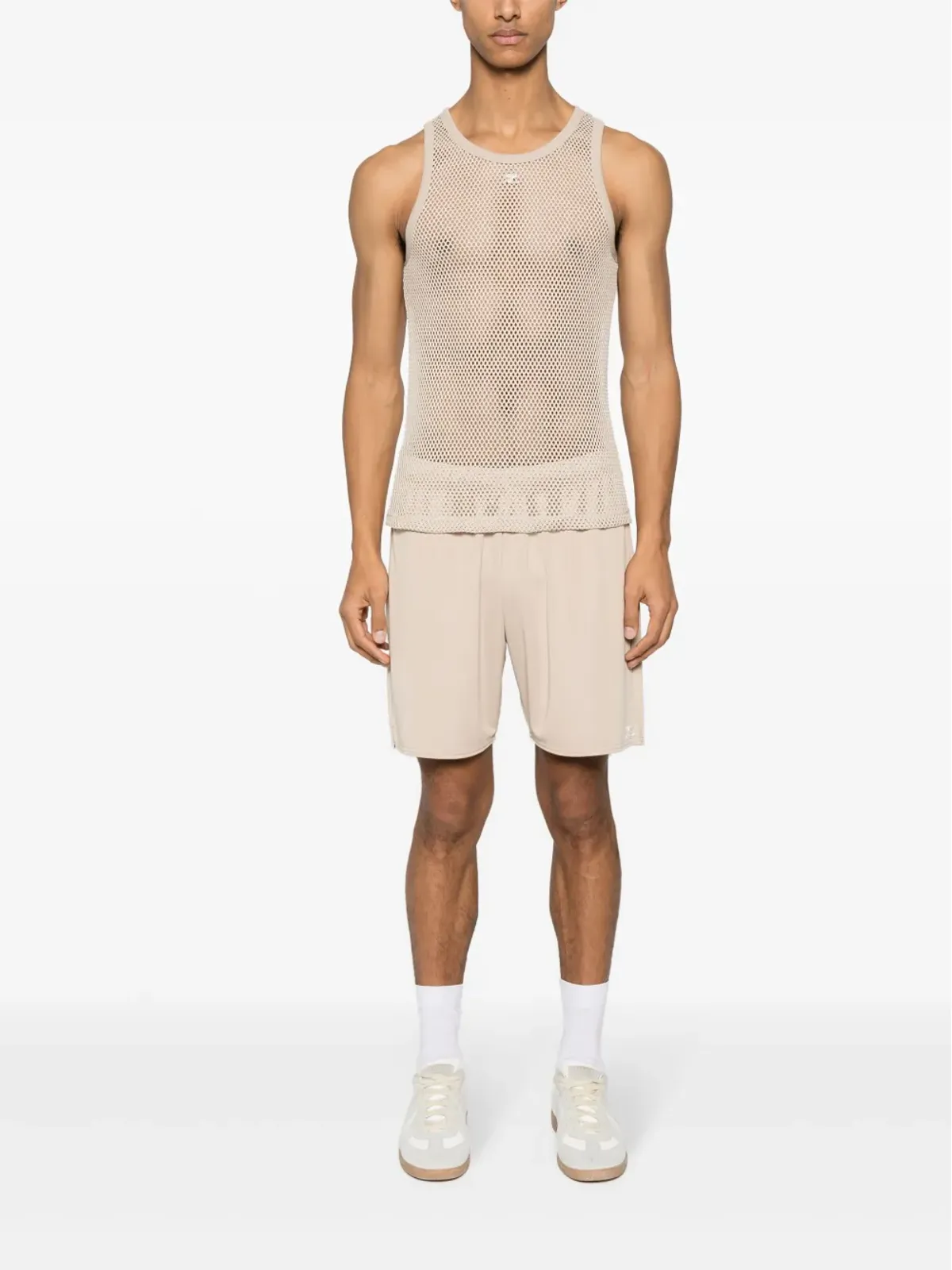 Courrèges ロゴパッチ メッシュトップ - 画像2