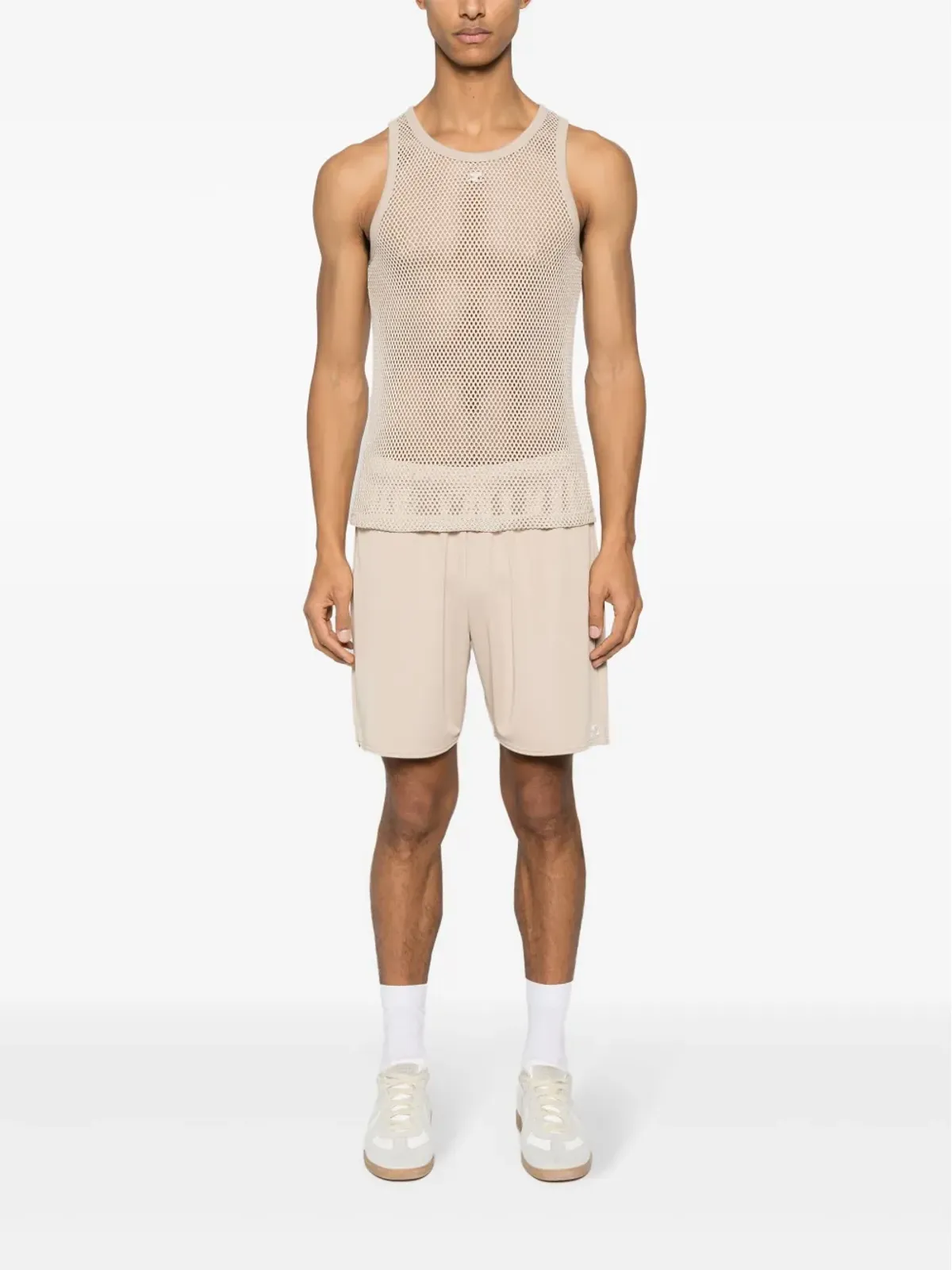 Courrèges アップリケ ロゴ トラックショーツ - ニュートラル - 画像2