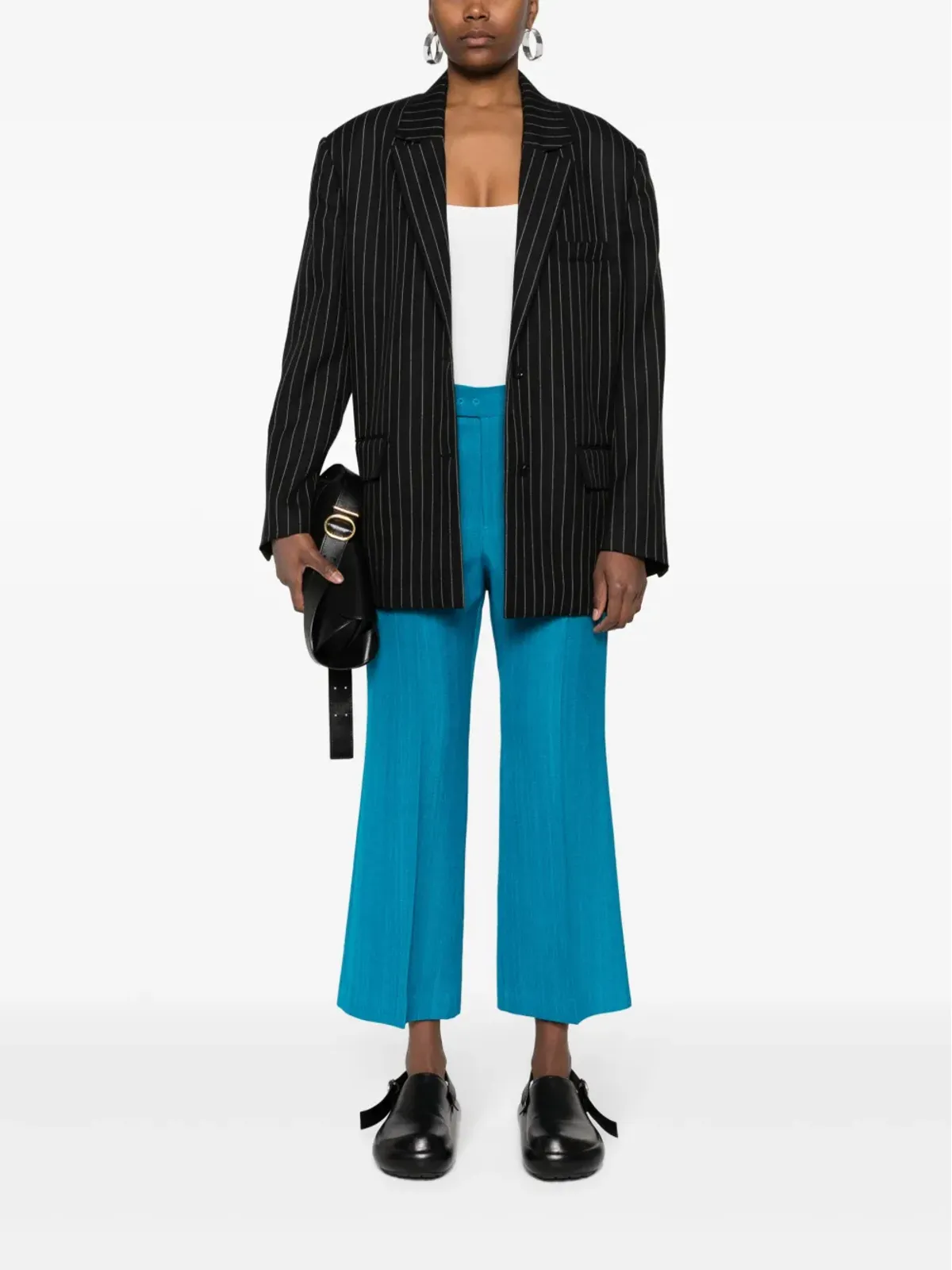 Jil Sander スクエアネック ボディスーツ - ホワイト - 画像2