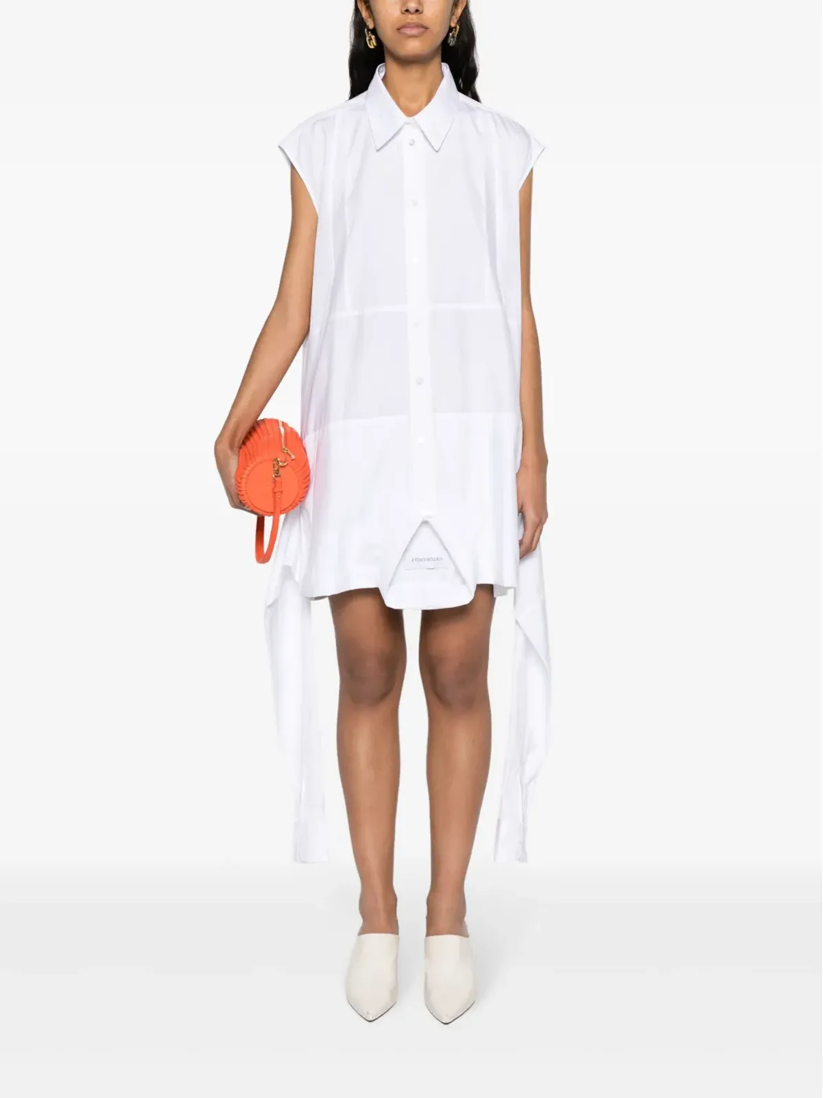 Viktor & Rolf Upside Down ミディシャツドレス ホワイト - 画像2