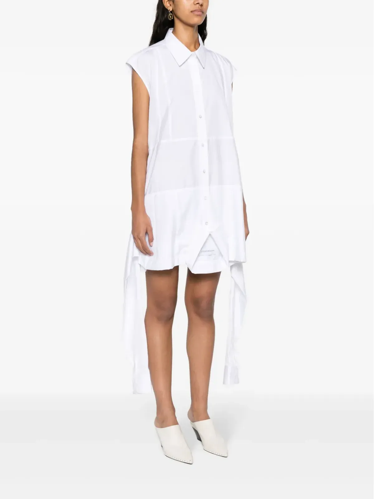 Viktor & Rolf Upside Down ミディシャツドレス ホワイト - 画像3