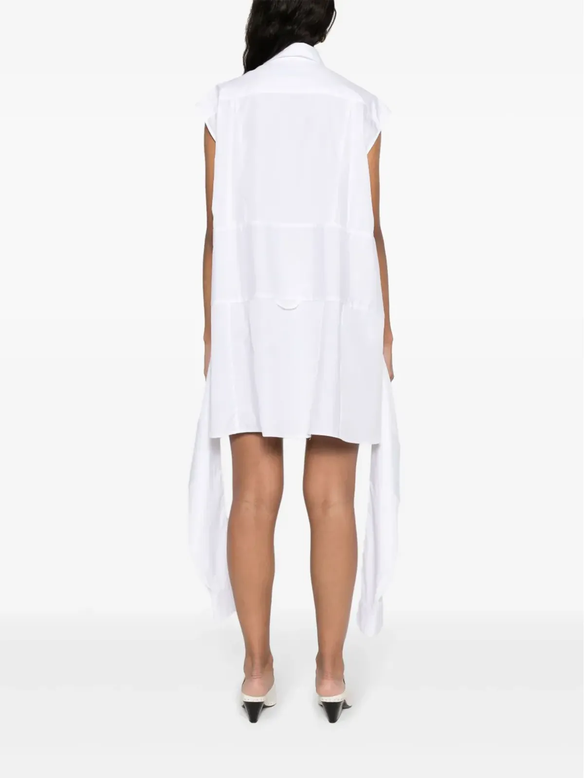 Viktor & Rolf Upside Down ミディシャツドレス ホワイト - 画像4