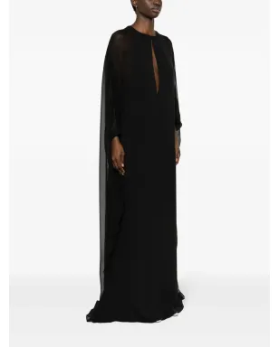 TOM FORD セミシアーパネル付きマキシドレス - サムネイル3