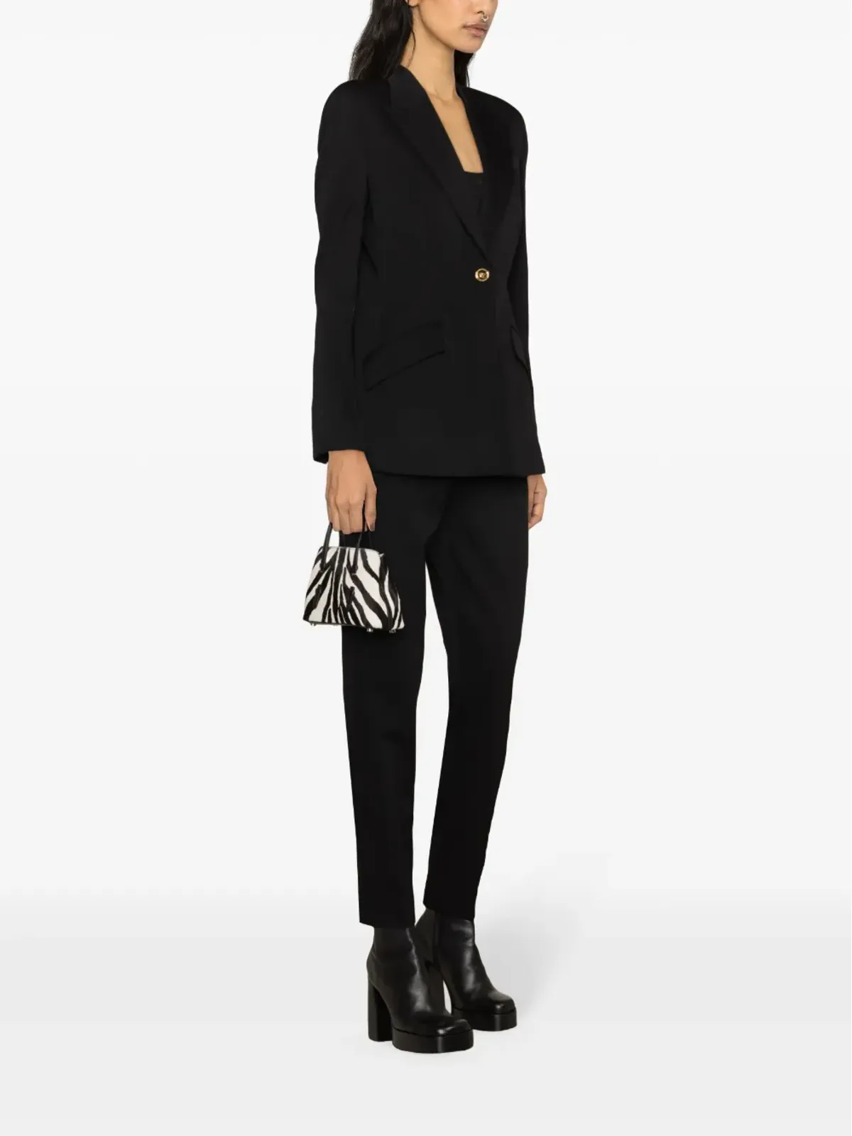 Versace メデューサボタン付き シングルブレスト ブレザー - 画像3
