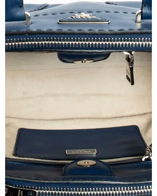 Prada ビンテージ Stitched Twin トートバッグ - ブルー - サムネイル5