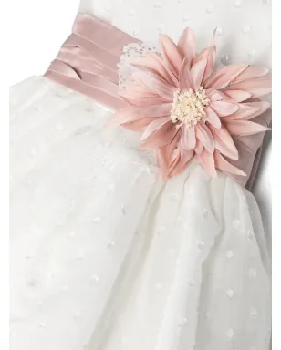 AMAYA 花柄アップリケ刺繍ドレス - White - サムネイル3
