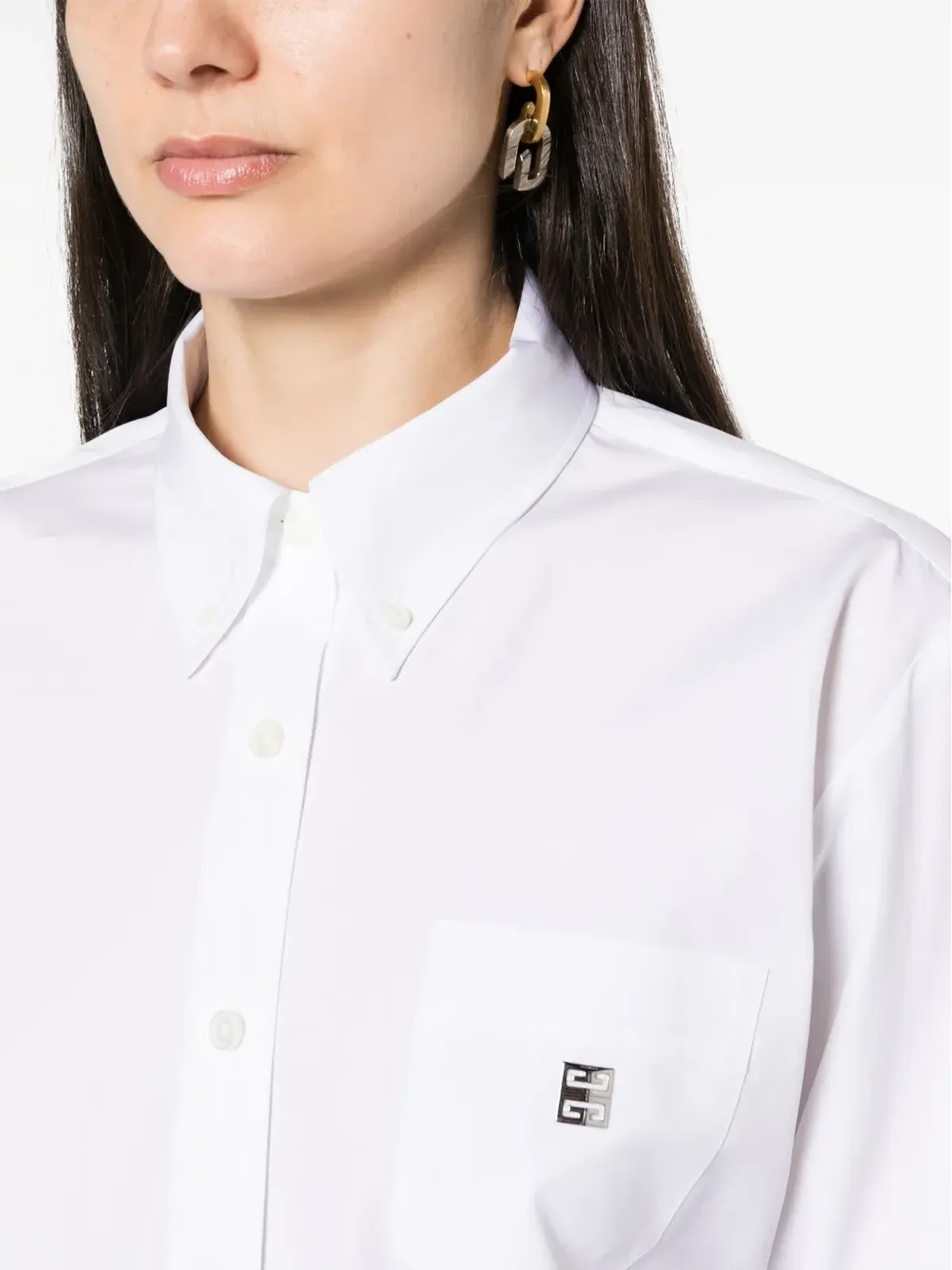 Givenchy 4Gプレート コットンシャツ - ホワイト - 画像5