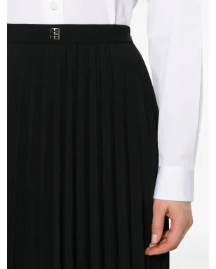 Givenchy 4Gプレート入りプリーツミディスカート - サムネイル5