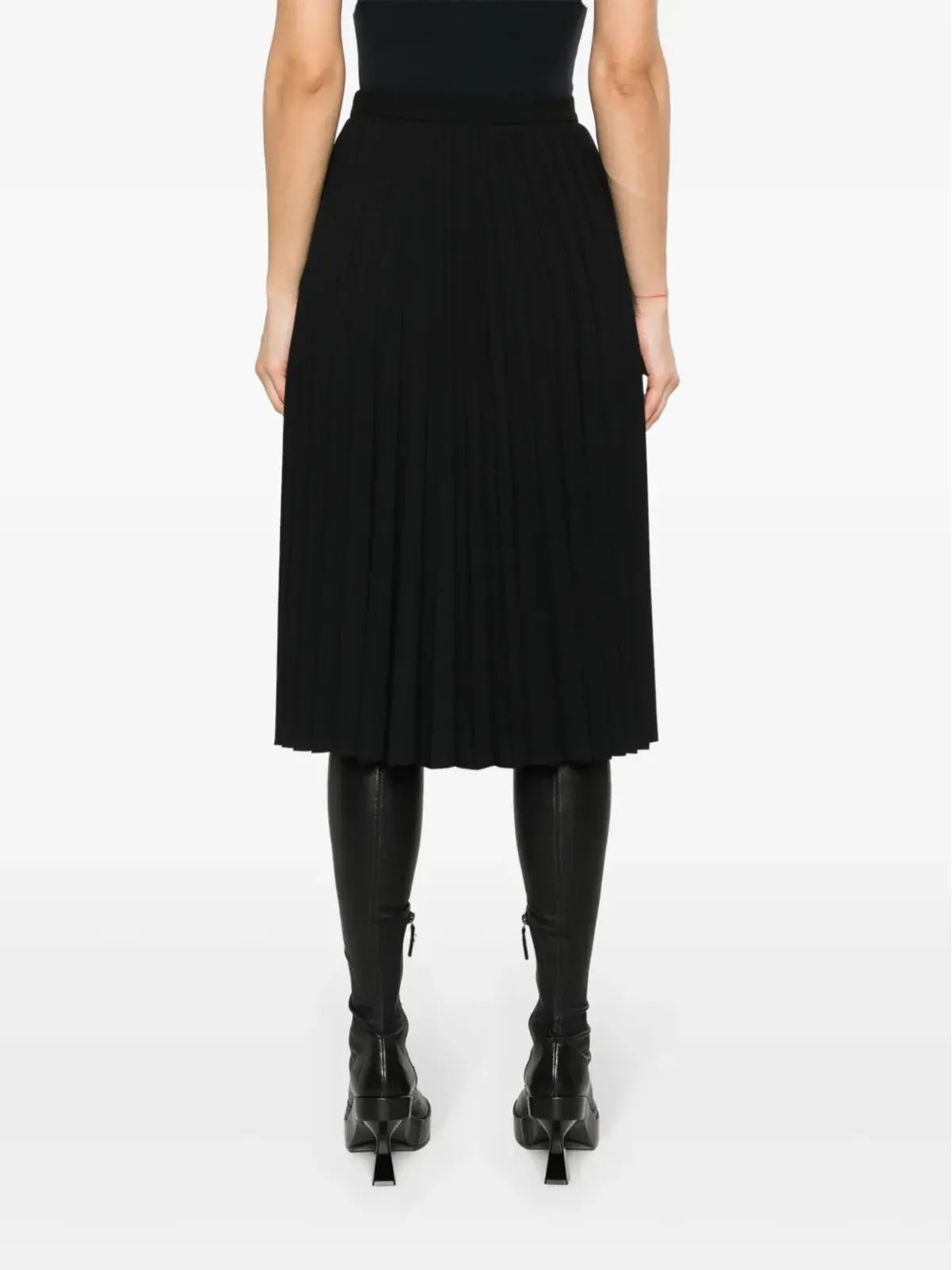 Givenchy 4Gプレート入りプリーツミディスカート - 画像4