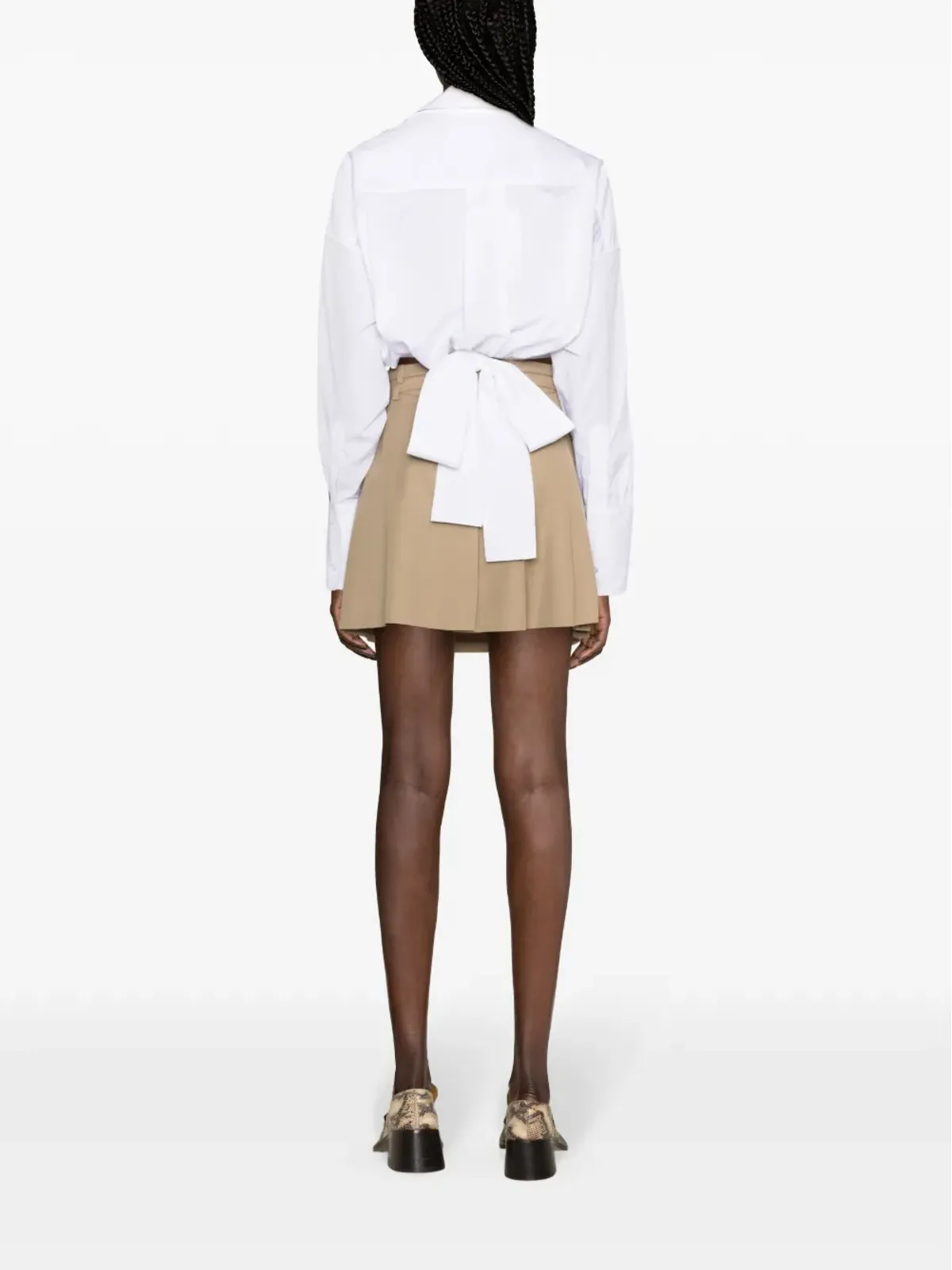 Viktor & Rolf クロップド ラップシャツ - 画像4