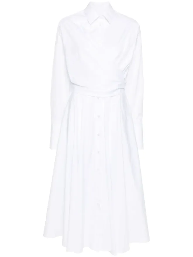 Viktor & Rolf Viktor & Rolf シャツ風ラップマキシドレスの商品画像