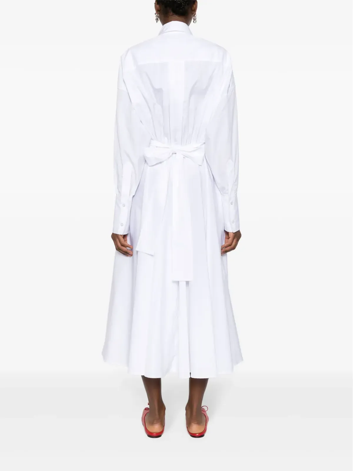 Viktor & Rolf シャツ風ラップマキシドレス - 画像4