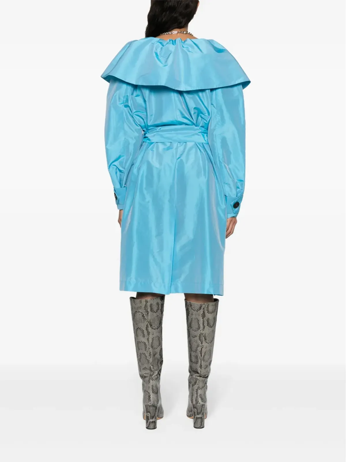 Viktor & Rolf ベルト付きタフタ トレンチコート - 画像4