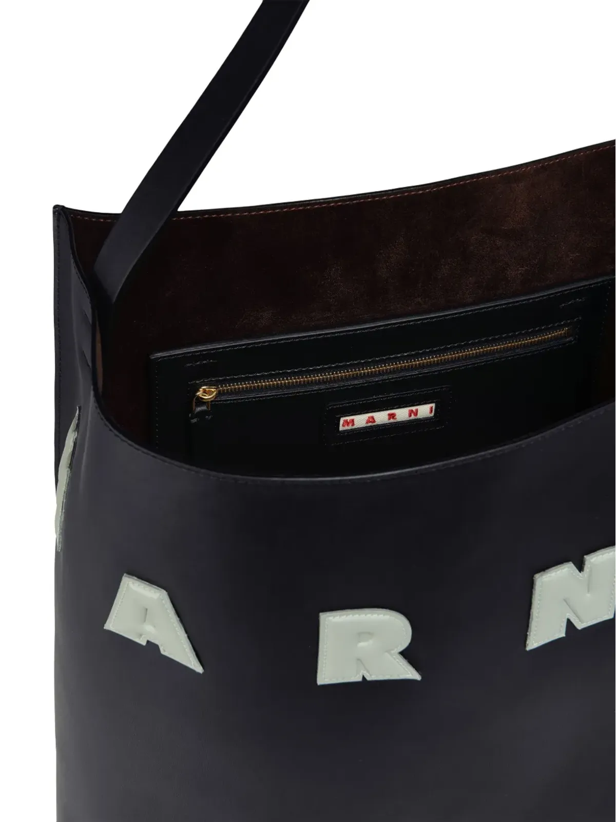 Marni Museo レザー トートバッグ - ブラック - 画像4