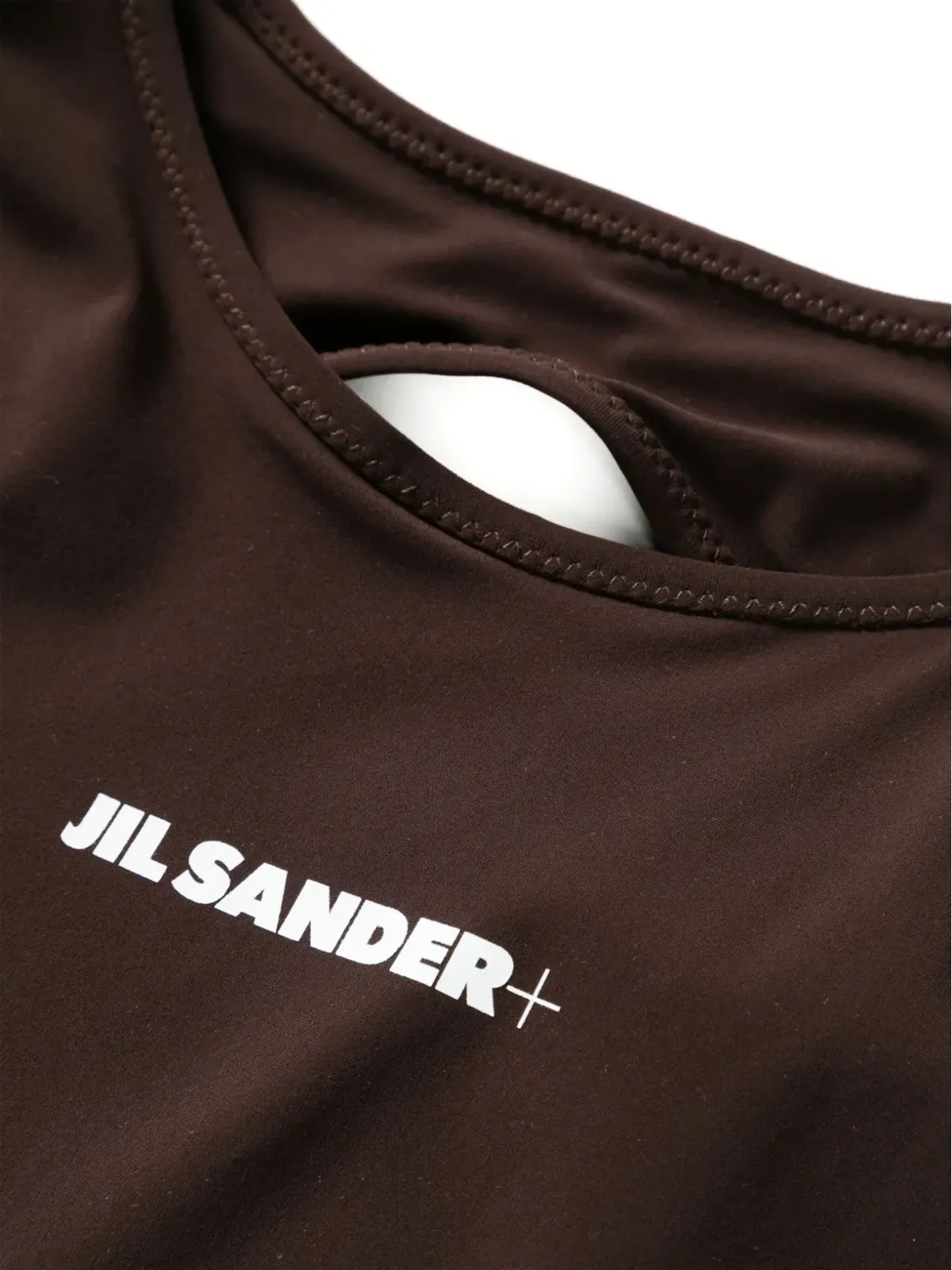 Jil Sander ロゴプリントオープンバック水着 - 画像3