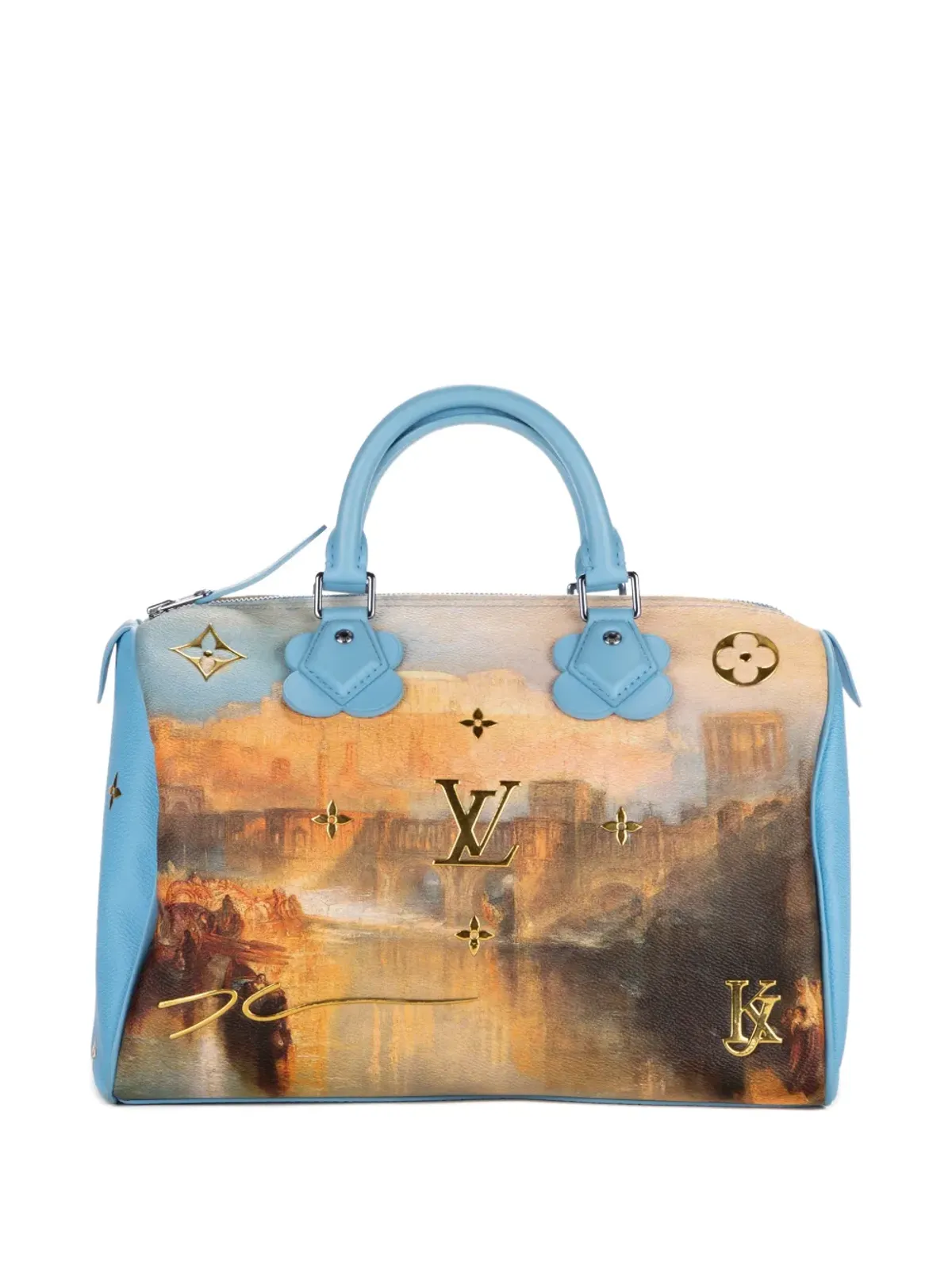 Louis Vuitton ビンテージ リミテッドエディション Jeff Koons Masters Turner Speedy 30 トートバッグ - ニュートラルカラー - 画像2