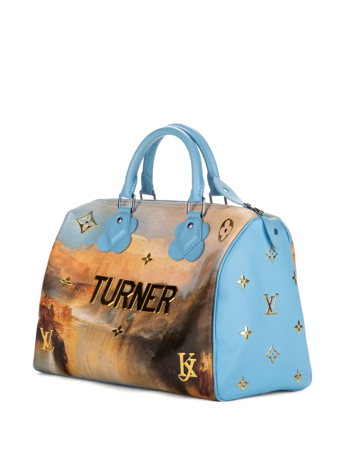 Louis Vuitton ビンテージ リミテッドエディション Jeff Koons Masters Turner Speedy 30 トートバッグ - ニュートラルカラー - 画像3