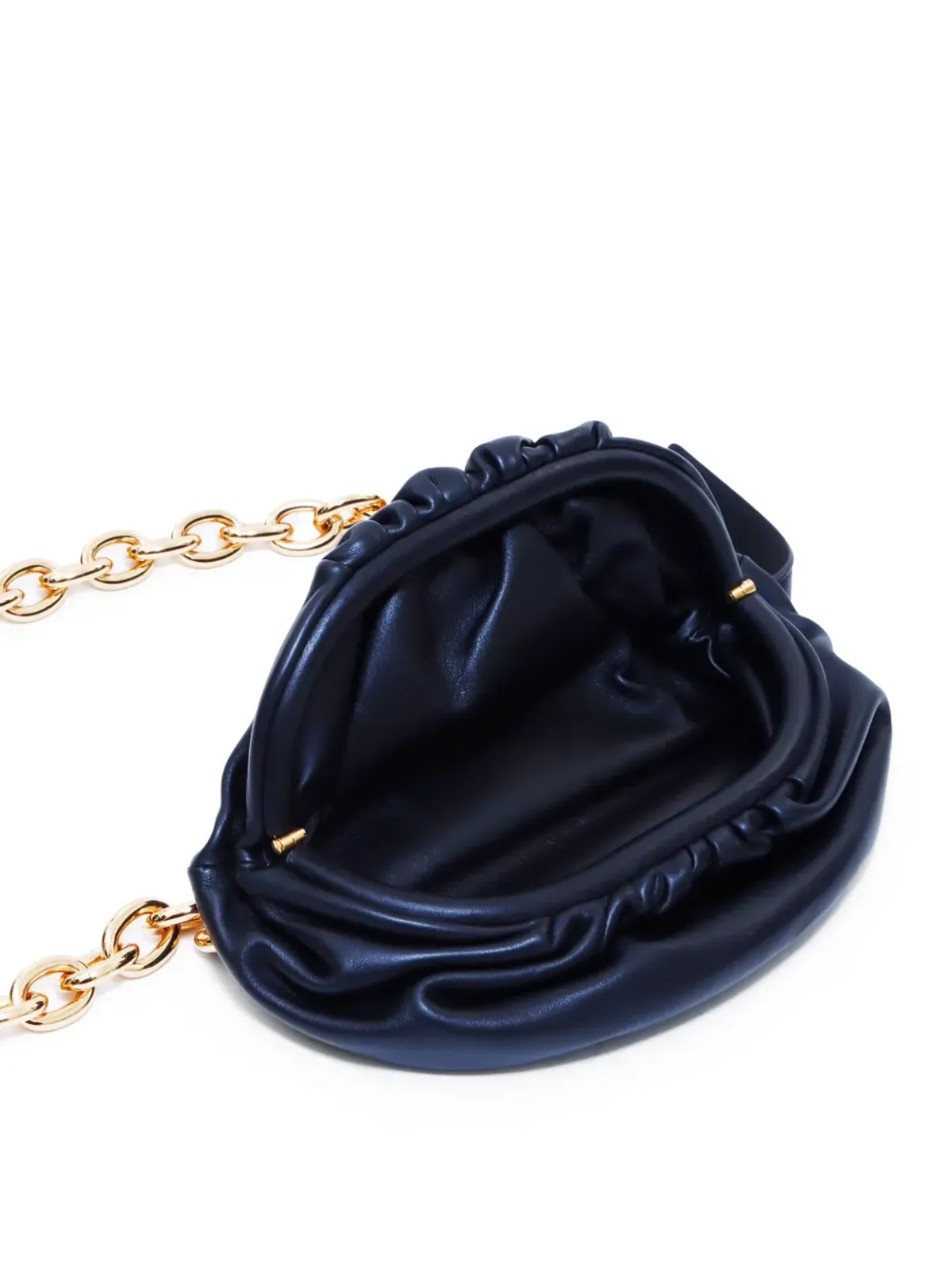 Bottega Veneta Pre-Owned チェーンポーチ レザークラッチバッグ - 画像4
