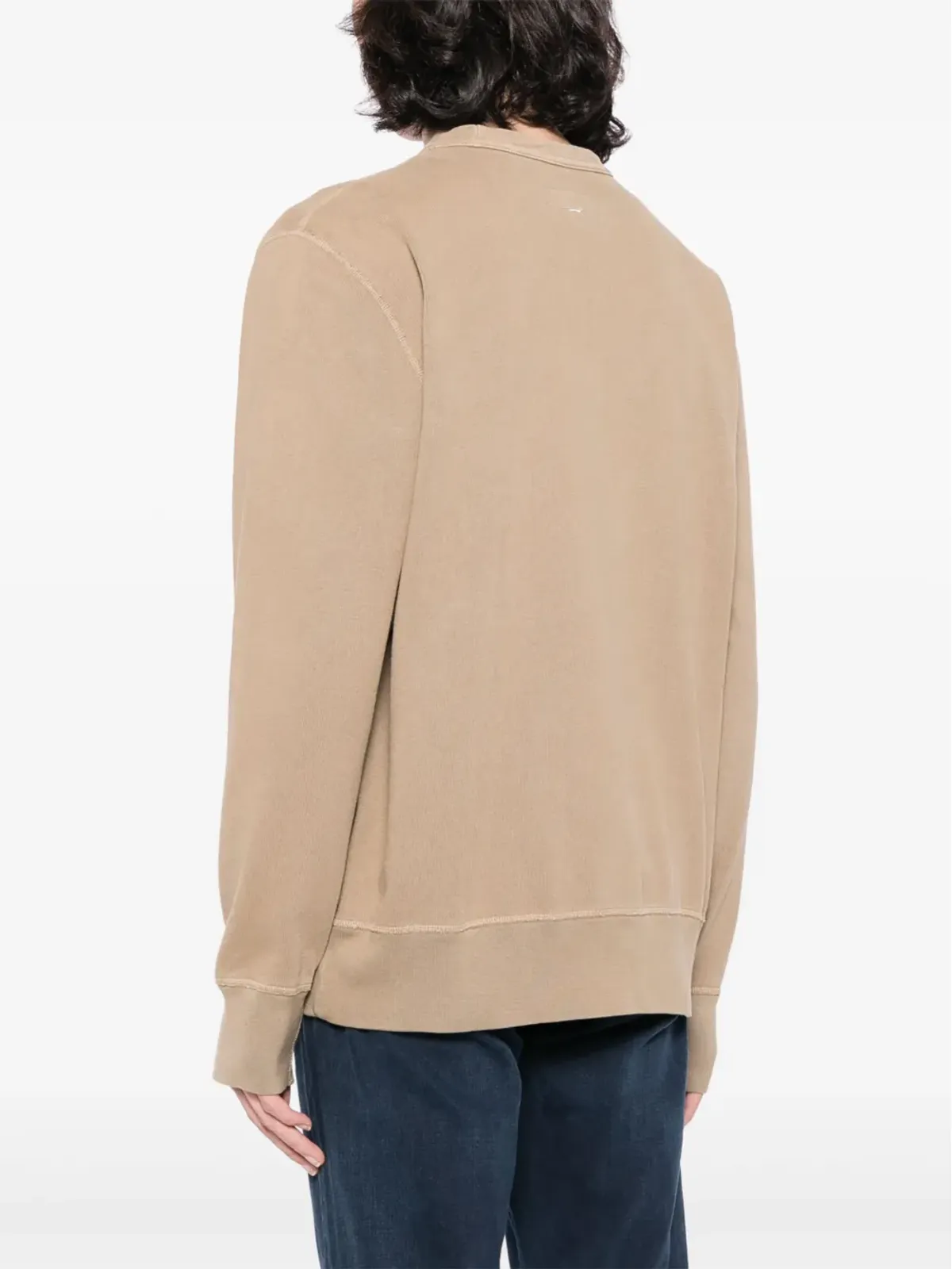 rag & bone ダモン コットン スウェットシャツ ブラウン - 画像4