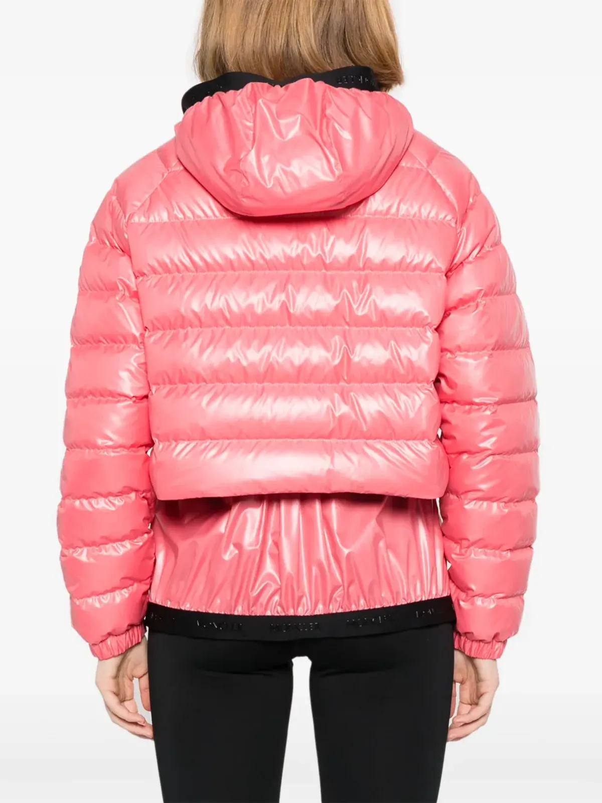 Moncler キルテッドパファー ジャケット ピンク - 画像4