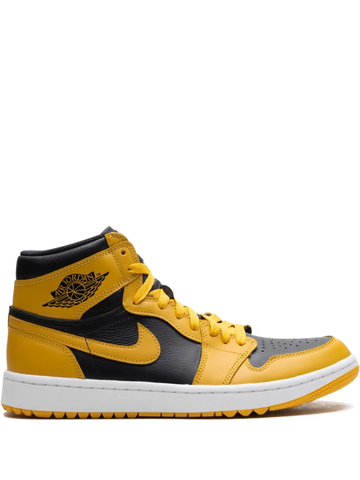 Jordan エア ジョーダン 1 ゴルフ『ポーレン』スニーカー イエロー - 画像1