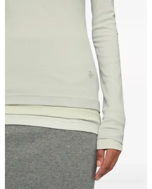 Jil Sander レイヤードコットンTシャツ - グレー - サムネイル5