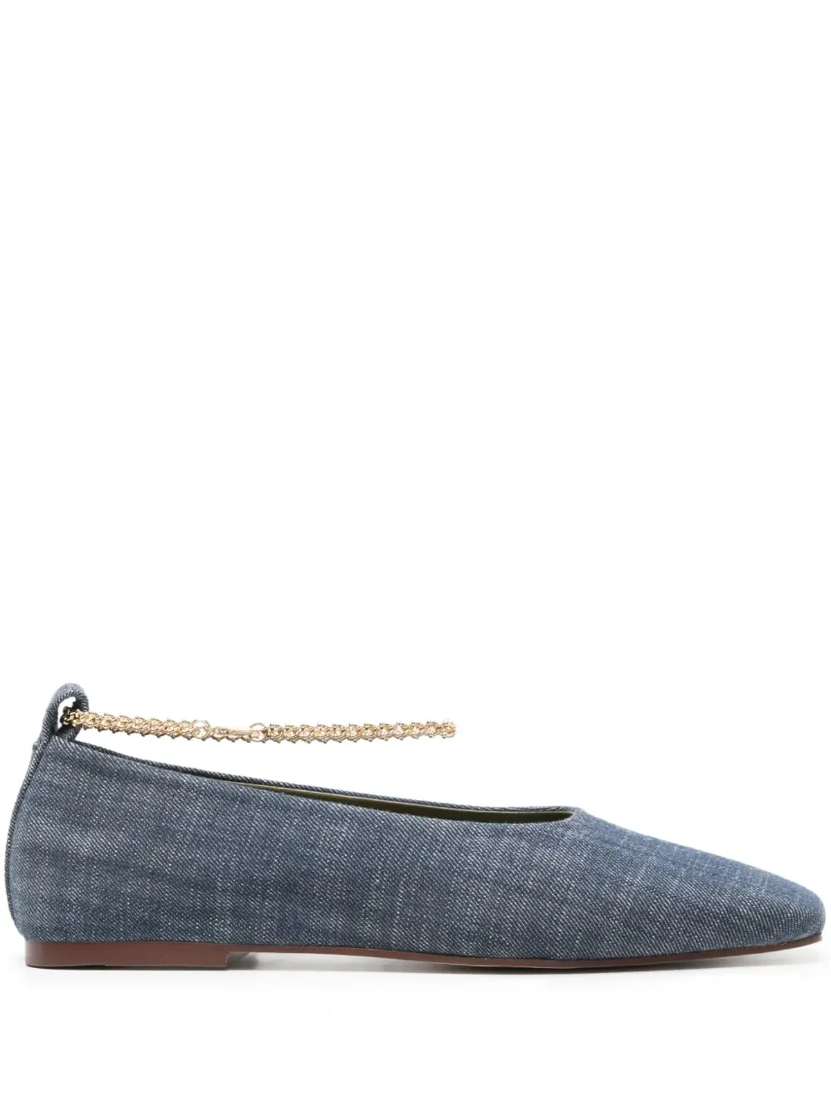 MARIA LUCA Augusta denim ballerina shoes - 画像1