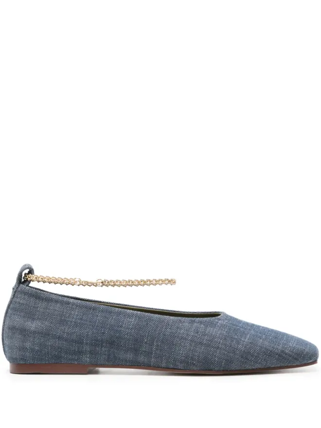 Maria Luca MARIA LUCA Augusta denim ballerina shoesの商品画像