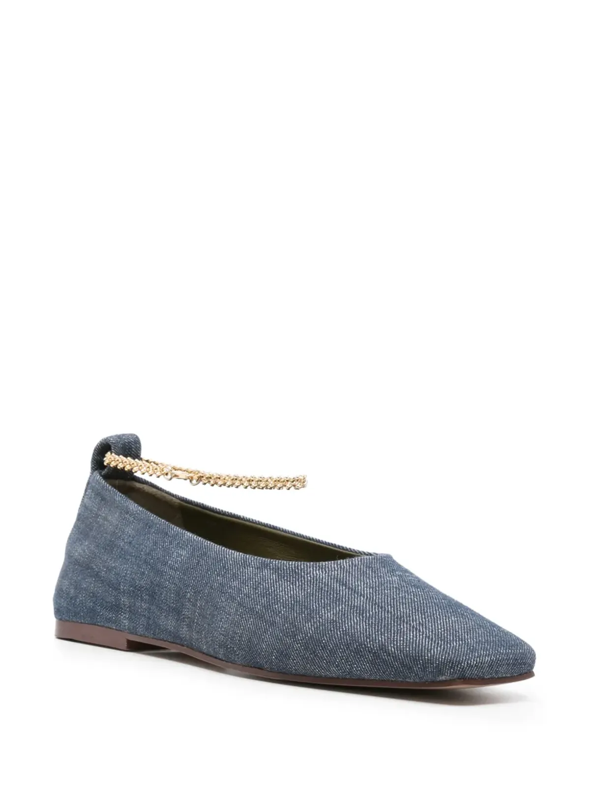 MARIA LUCA Augusta denim ballerina shoes - 画像2
