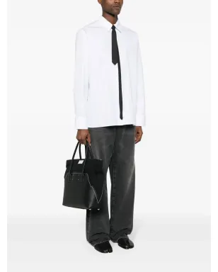 Maison Margiela 大型 5AC レザー バッグ - ブラック - サムネイル2