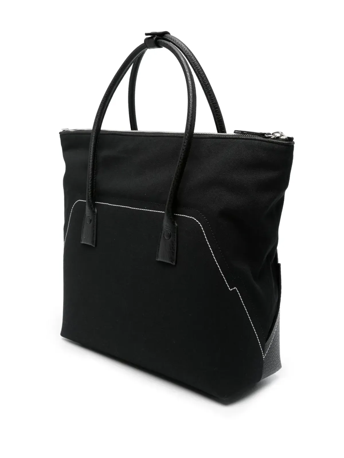 Maison Margiela 大型 5AC レザー バッグ - ブラック - 画像3