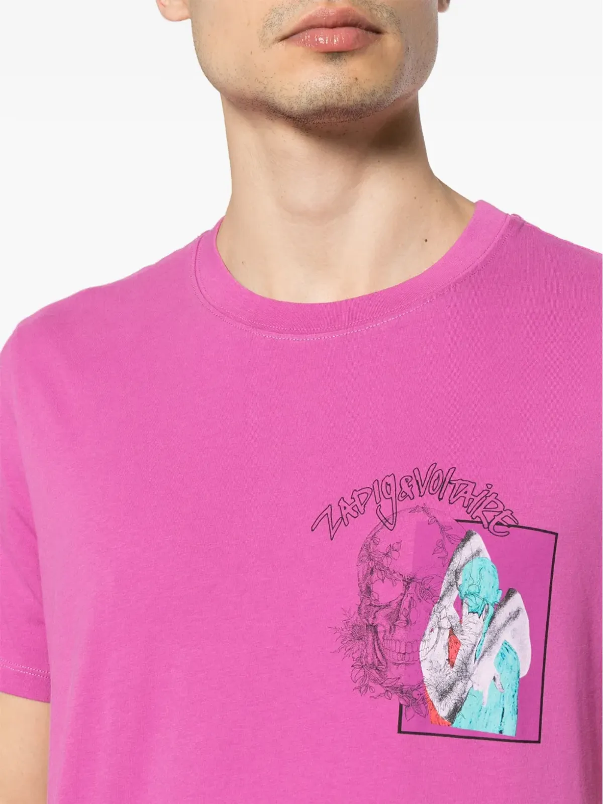 Zadig&Voltaire テッド写真プリントTシャツ ピンク - 画像5