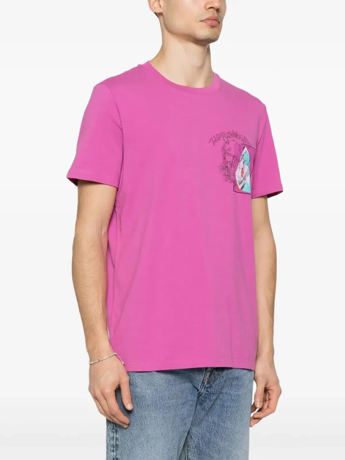 Zadig&Voltaire テッド写真プリントTシャツ ピンク - 画像3