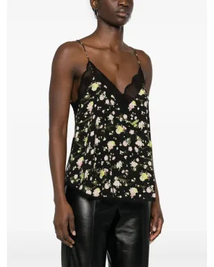 Zadig&Voltaire 花柄プリント クレープトップ - ブラック - サムネイル3
