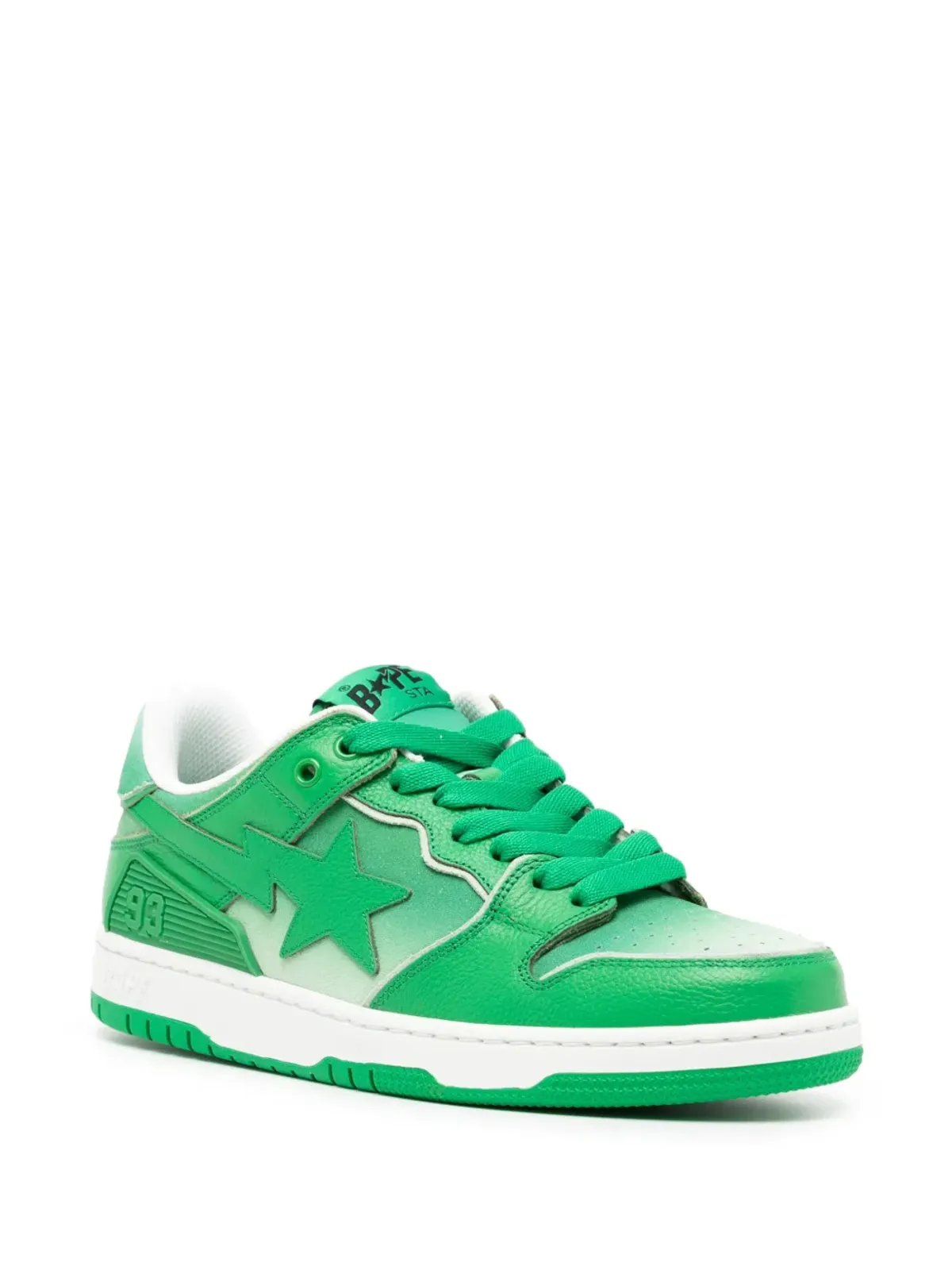 A BATHING APE® SK8 STA レザー スニーカー - グリーン - 画像2