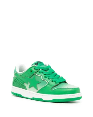 A BATHING APE® SK8 STA レザー スニーカー - グリーン - サムネイル2