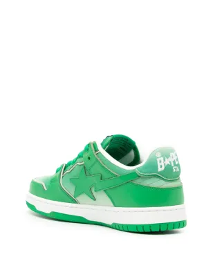 A BATHING APE® SK8 STA レザー スニーカー - グリーン - サムネイル3