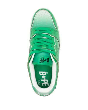 A BATHING APE® SK8 STA レザー スニーカー - グリーン - サムネイル4