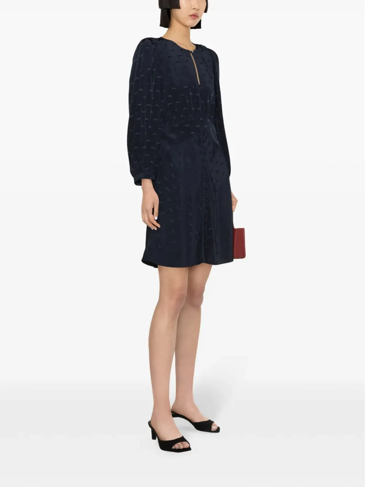 Zadig&Voltaire Rhodri ウィングスジャカード ドレス ブルー - 画像3