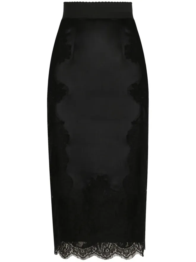 Dolce & Gabbana Dolce & Gabbana サテンミディスカートの商品画像